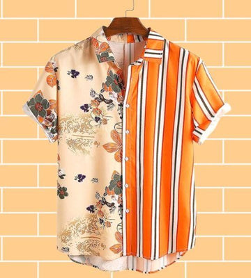 Rayon Printed Half Sleeves Regular Fit Casual Shirt Roposo Clout